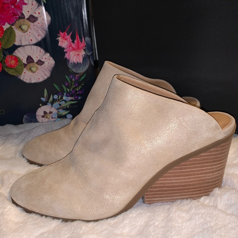Lucky Brand Open Back Booties